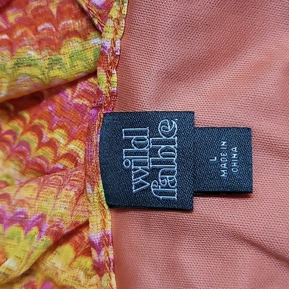 Women's Sleeveless Ruched Front Tiered Dress | Wild Fable | Large - Picture 8 of 12